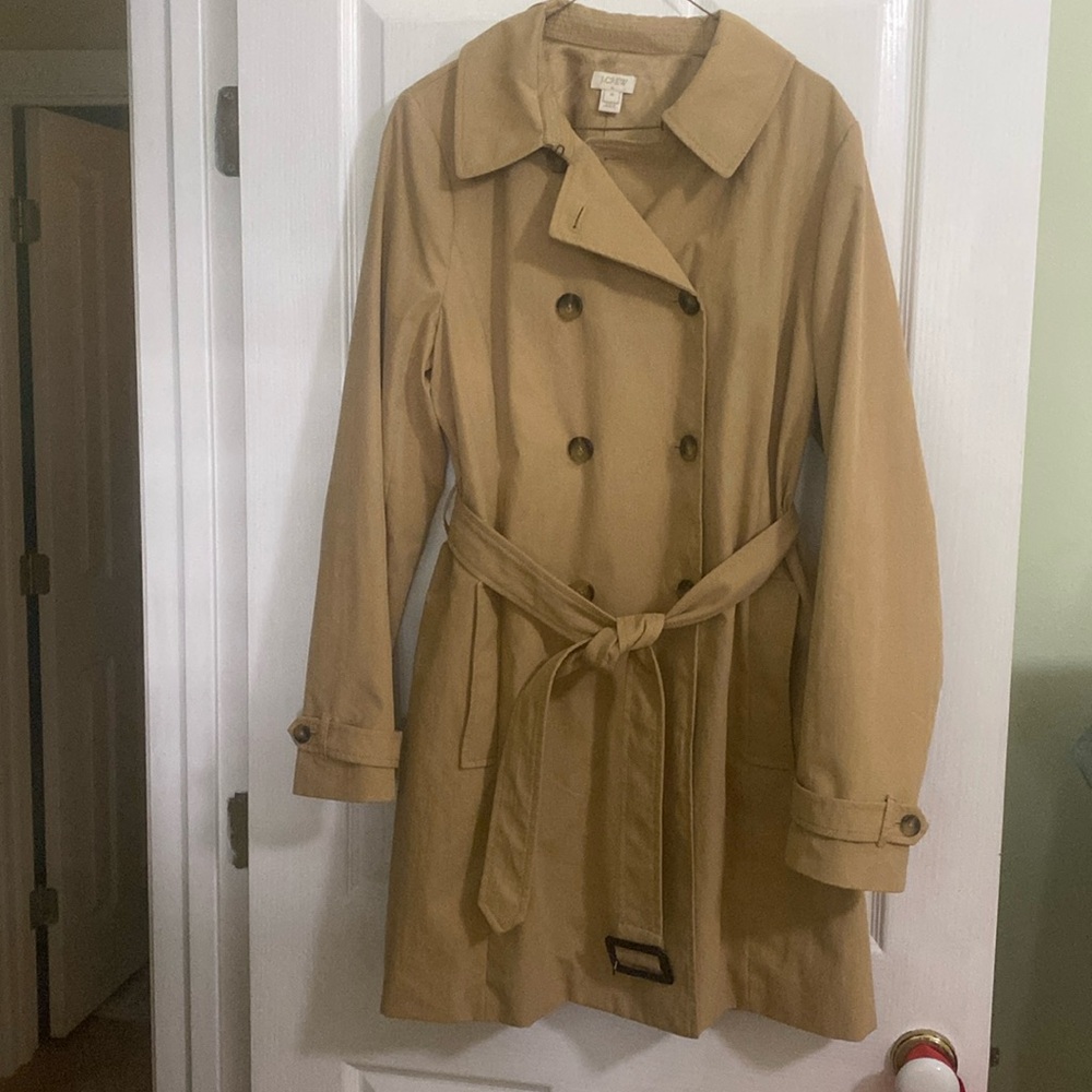 JCrew Khaki Trench Coat